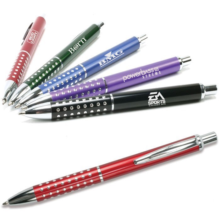 Spectacular Metallic Click Action Pen WAUCUSTPFDJ159